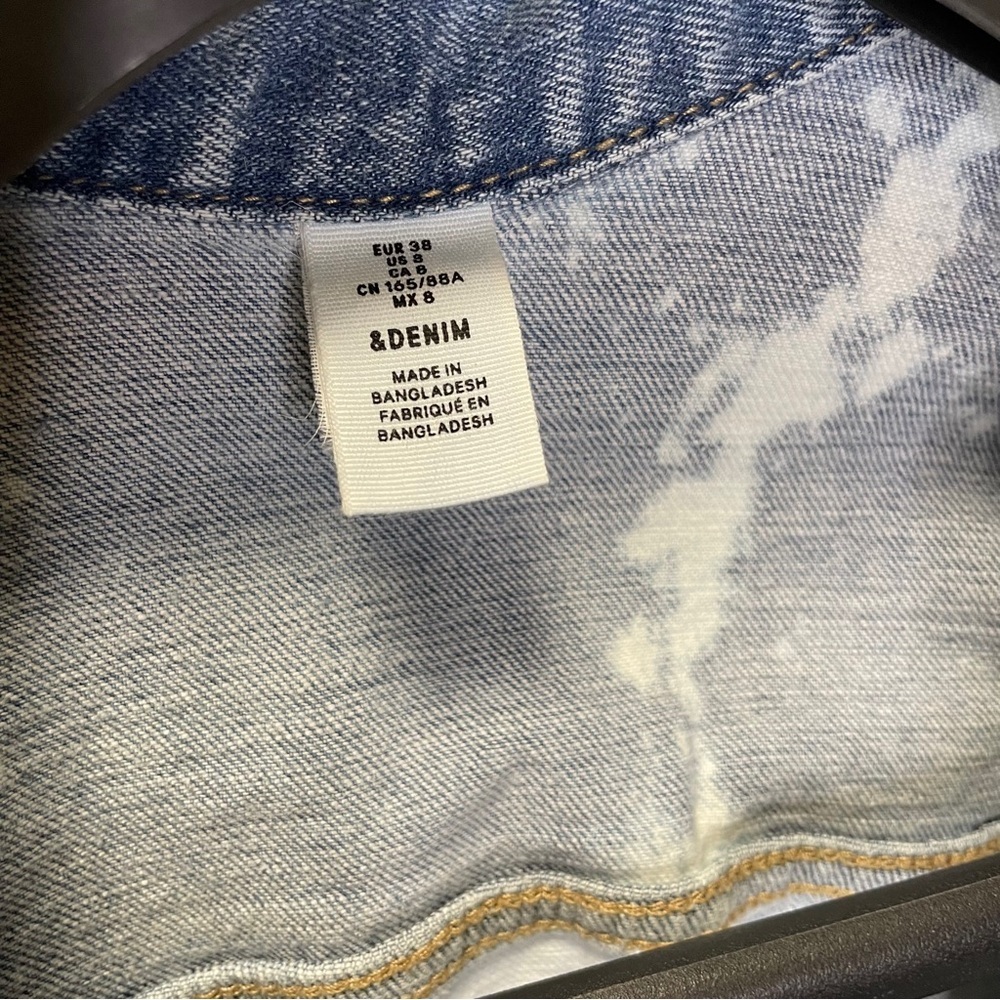 &Denim Custom Bleached And Printed Jacket - Picture 2 of 6